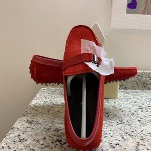 Men’s Red driving moccasins